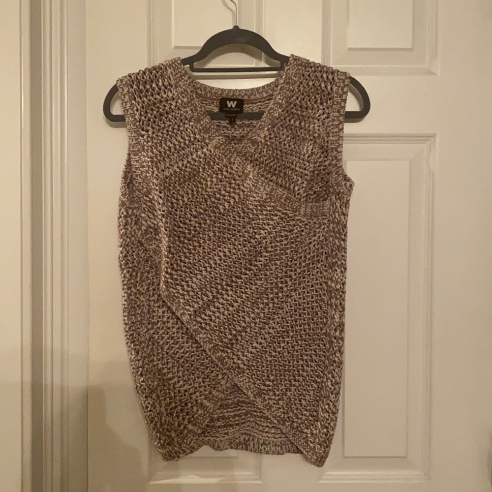 Worth knitted sweater vest.